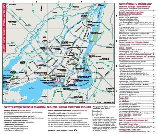 Mappa delle strade di Montreal